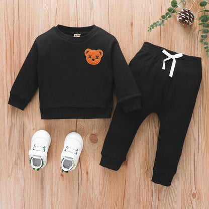 Bear Patch Toddler Boys Outfit