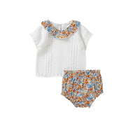 Cotton Baby Clothes Set Summer Casual Short Sleeve