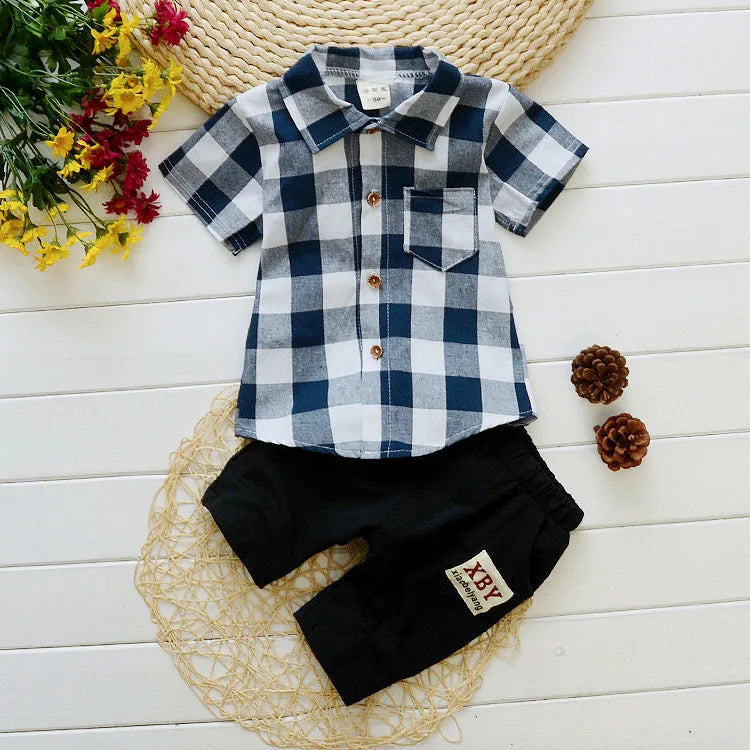 Summer Baby boys Clothes Sets - Cotton Kids T-shirt & Shorts