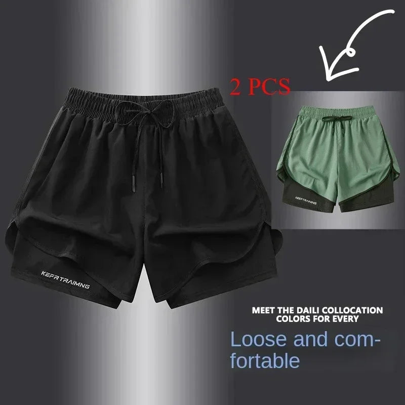 Men's Black Outdoor Running Shorts