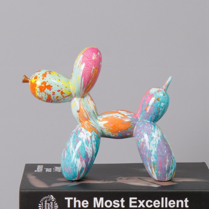 Sculpture moderne de chien en ballon – Décor d’art de bureau