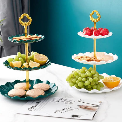 3-Tier Cupcake Stand Fruit Plate Holder