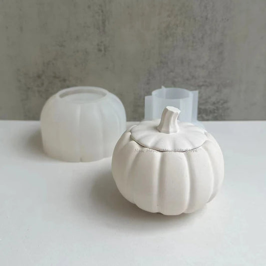 Pumpkin Silicone Flower Candle Jar