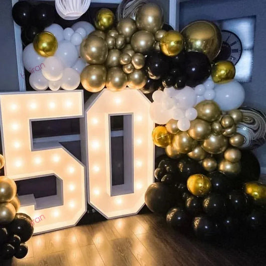 Numéro lumineux géant à LED de 91,5 cm pour anniversaire - 1er anniversaire