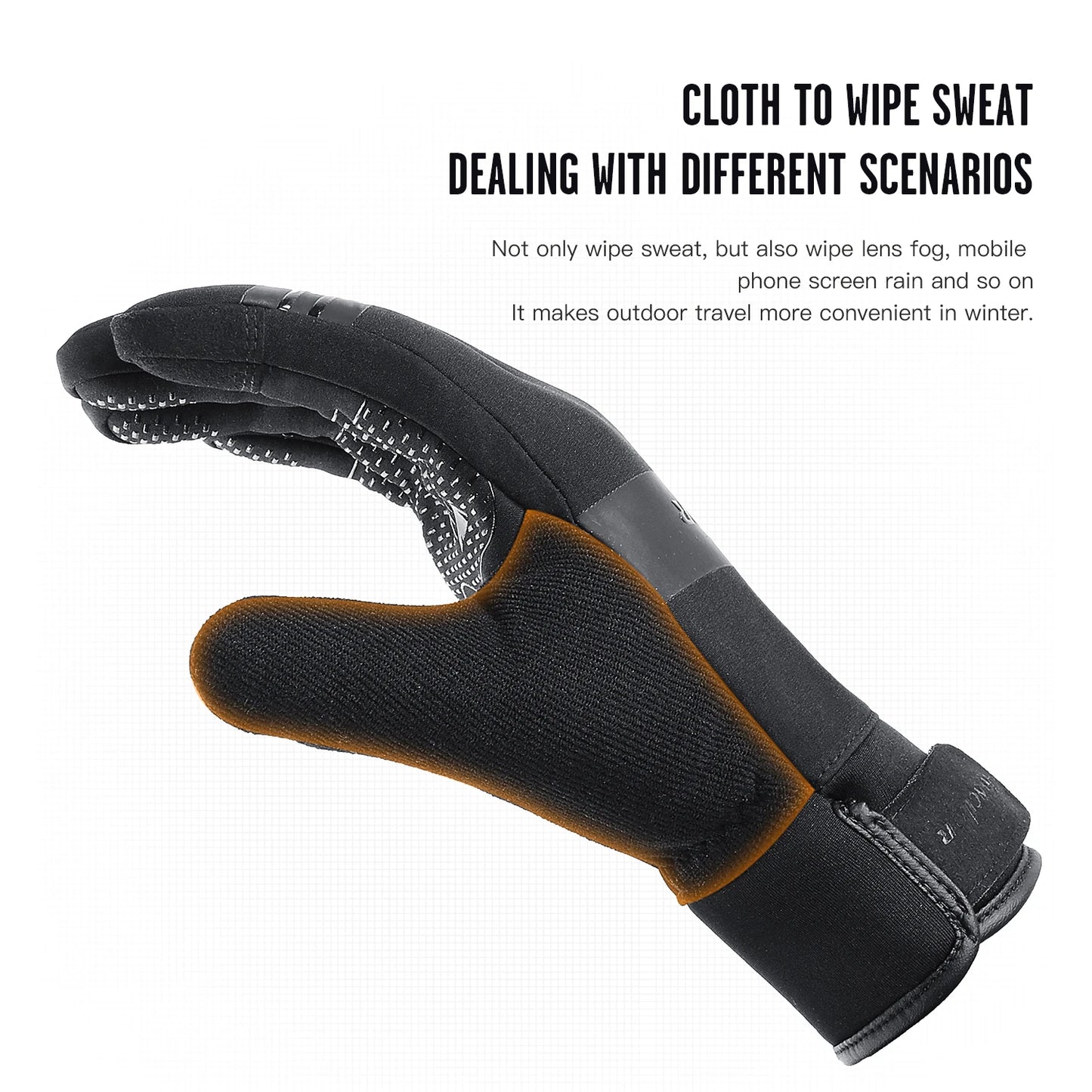 Touchscreen Windproof Waterproof Winter Cycling Gloves