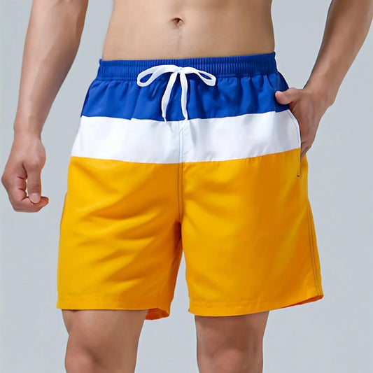 Unisex 3D Print Quick Dry Drawstring Beach Shorts