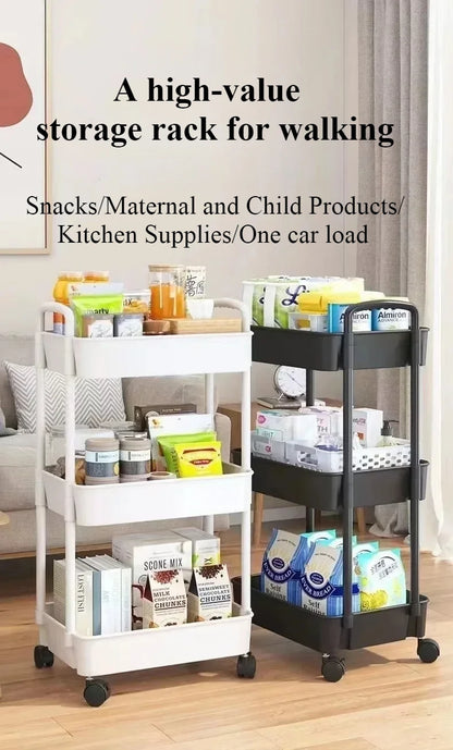 Multi-Layer Kitchen Floor Bedroom Trolley Rack