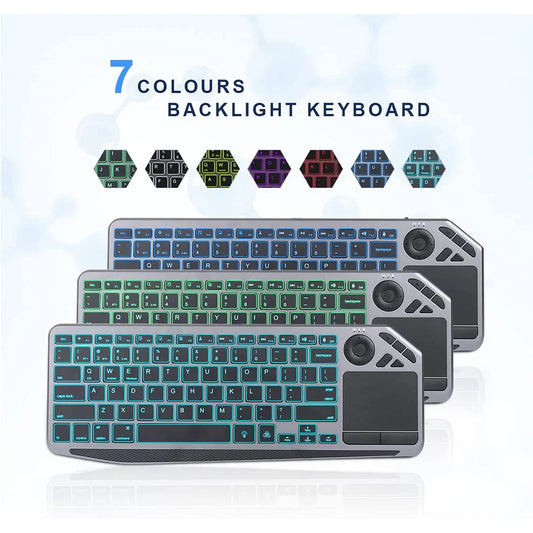 7-Color Backlit Touchpad Keyboard