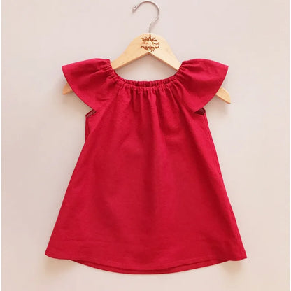 Simple Cotton Infant Dress - Summer