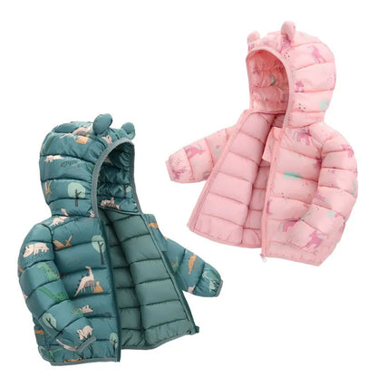 Autumn Hooded Down Jackets Baby Girls' and Boys' Coats