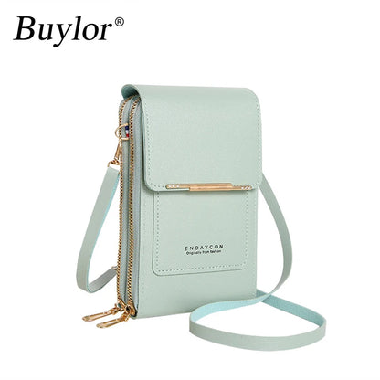 Women's Touch Screen Cell Phone Purse - Shoulder Handbag