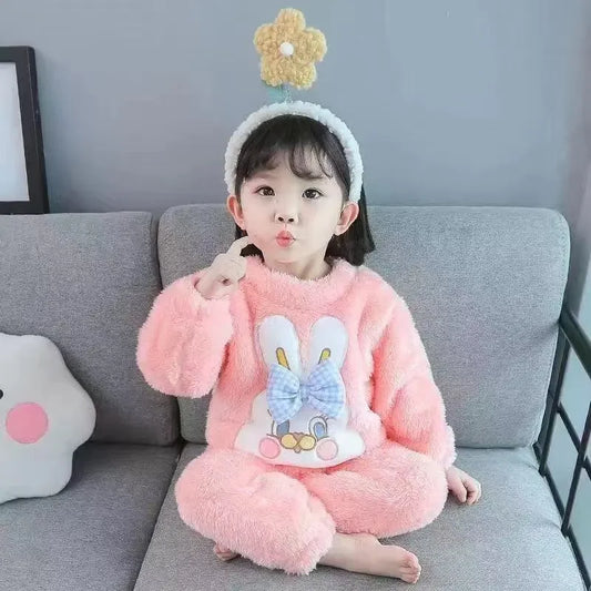 Ensemble bébé en peluche lapin Kawaii