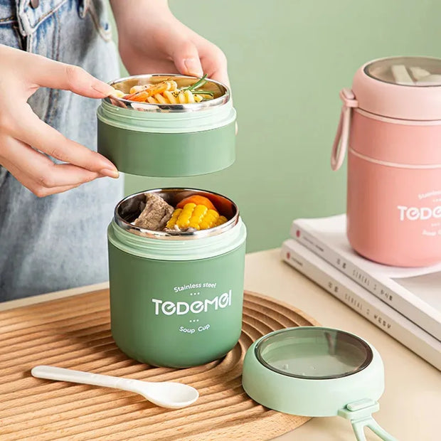 Stainless Steel Vaccum Cup Soup Lunch Box