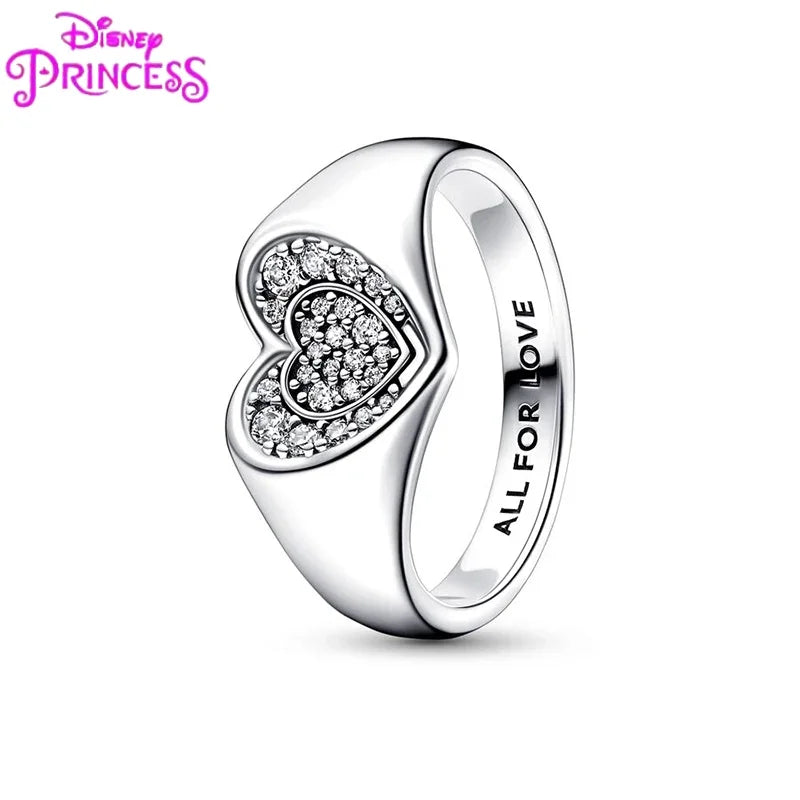 Princess Tiara Crown Ring in 925 Silver