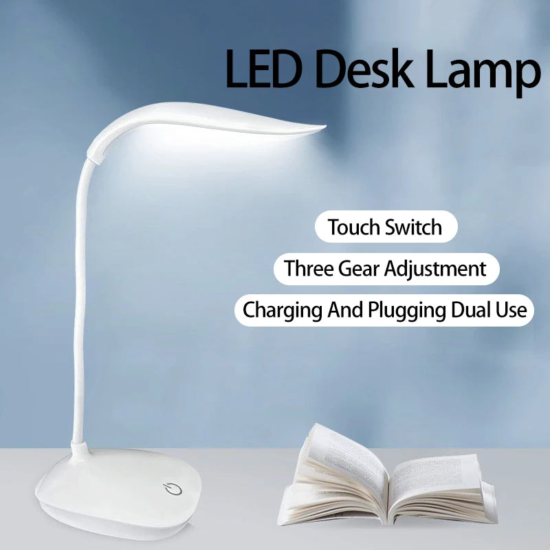 Lampe de bureau LED portable avec chargement USB 