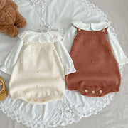 Breathable Knitted Sleeveless Romper Newborn Baby