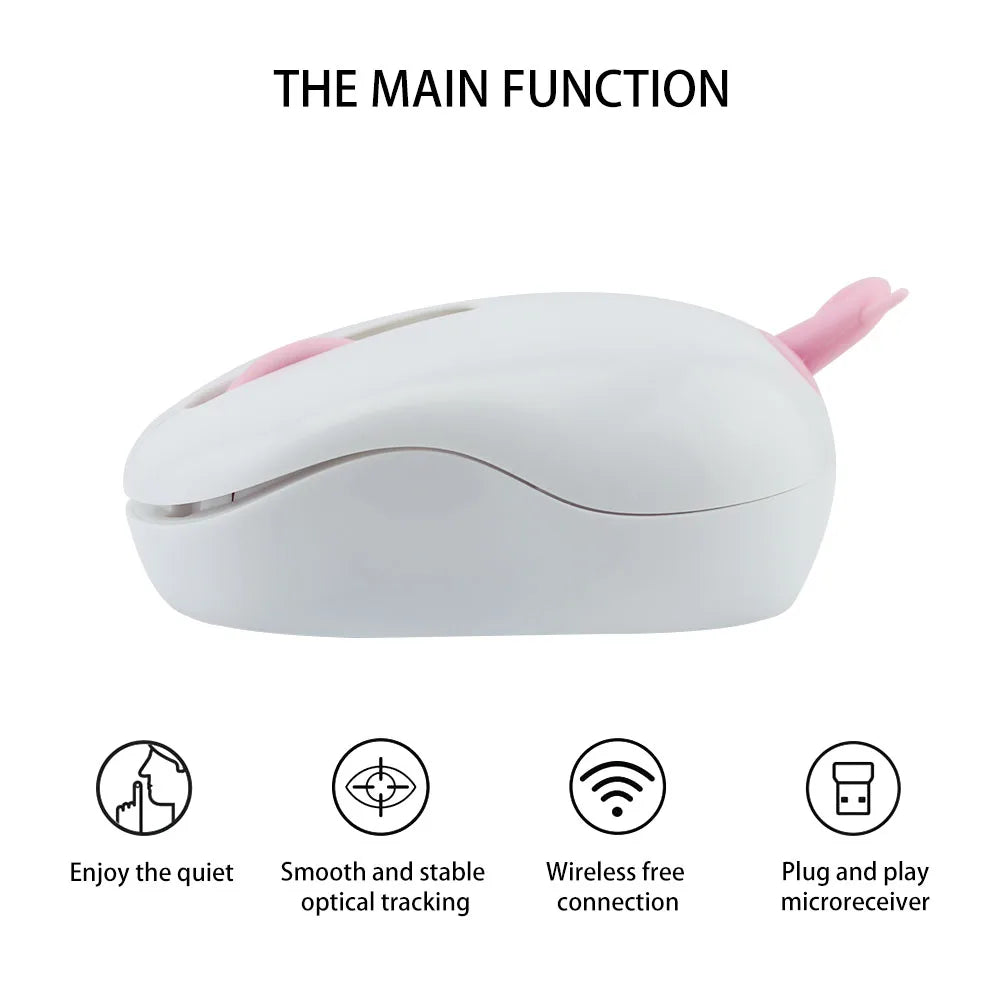 Adorable 3D Cartoon Wireless Mouse