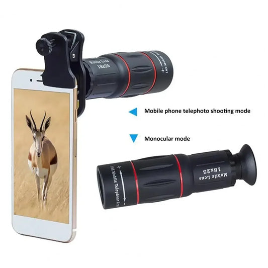 Single Barrel Telephoto Lens External Camera for Mobile Phones - Telescopes & Concert Shooting