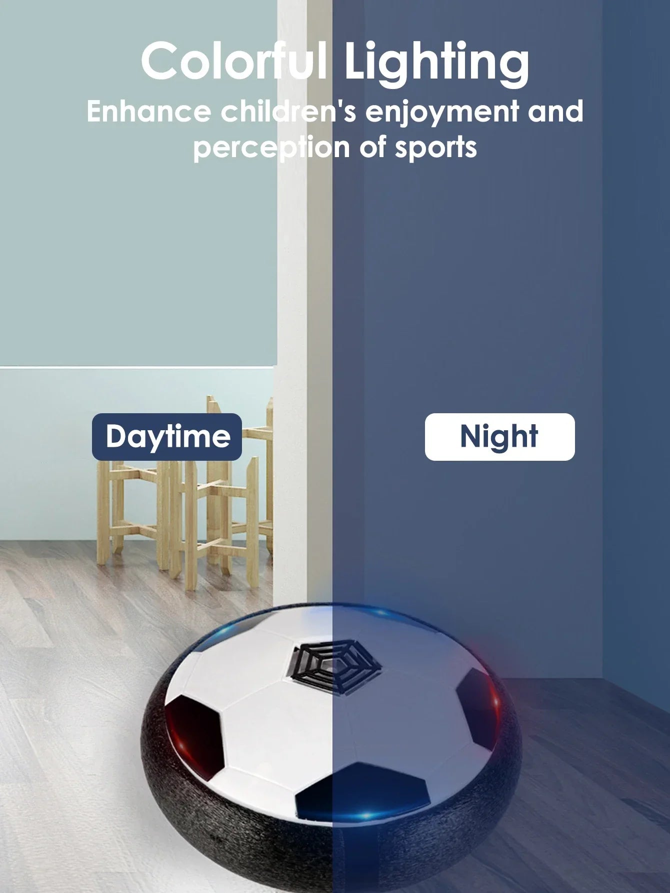 Ballon de soccer aérien rechargeable 