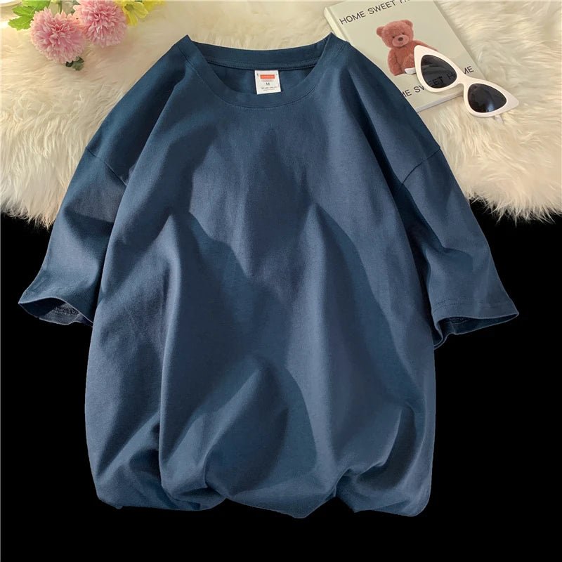 Men's Oversized Short Seleve Y2K Casual Cotton Tees