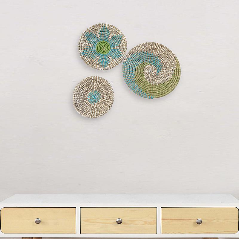 Natural Seagrass Wall Basket - Boho Decor & Fruit Bowl