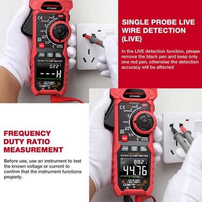 Multimètre à pince numérique True RMS HT208A/D