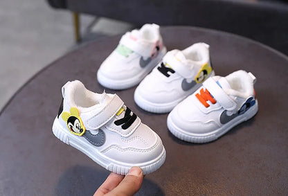 Chaussures décontractées blanches pour bébé garçon fille