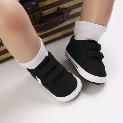 Black Fashion Newborn Casual Cloth Shoes Boys And Girls