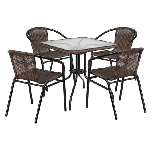 4-Pack Rattan Patio Chairs