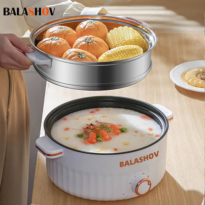 Multifunctional Electric Cooker Single/Double Layer Hot Pot Non-stick Pan