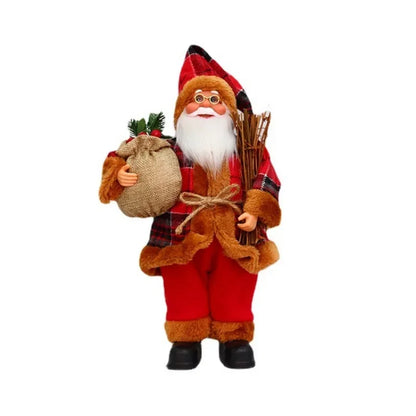 Home Navidad Christmas Ornaments - Santa Claus with Gifts