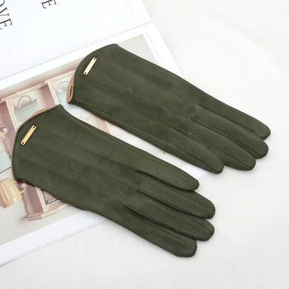 Winter Suede Touchscreen Gloves - Padded