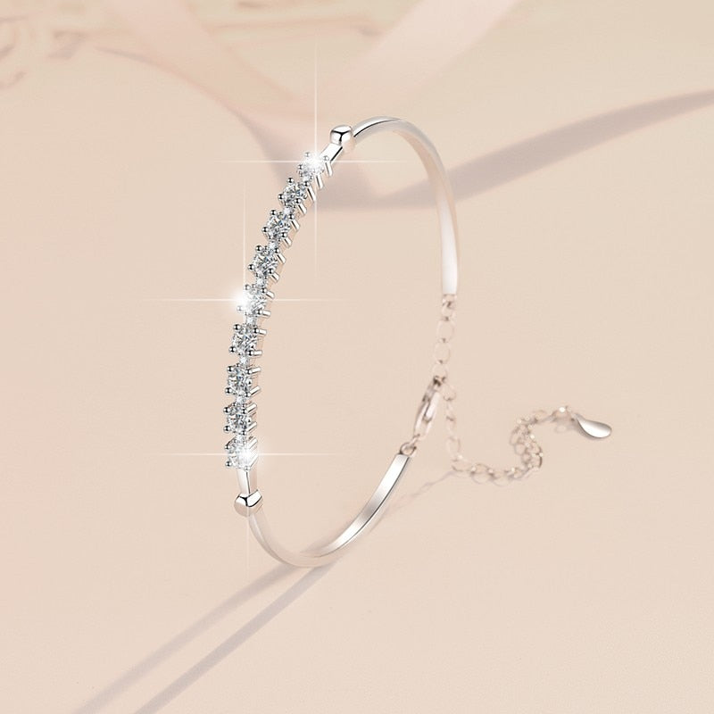 Luxury Moissanite Diamond Bangle