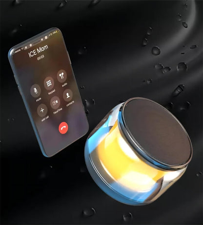Neuer Bluetooth-Lautsprecher, tragbarer Subwoofer, bunte Lichter