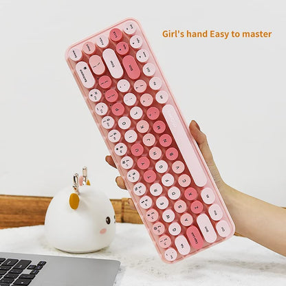 Mofii Pink Wireless Keyboard & Mouse Set