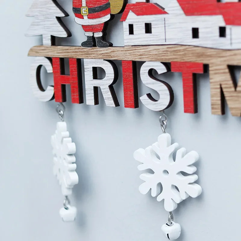 Wooden Christmas Tree Ornaments & Wall Decor