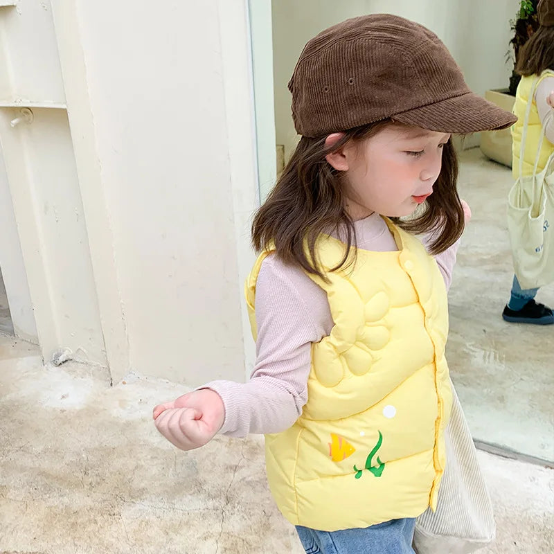 Cartoon Vest Jacket for Kids