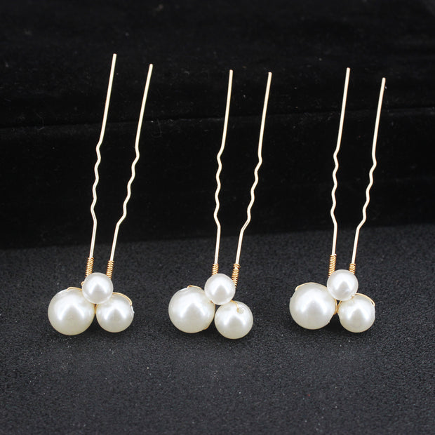 Pearl Bridal Hairpins Set - Elegant Hair Accessories