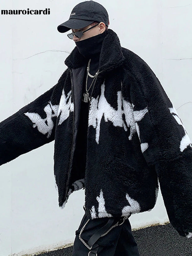 Luxury Men's Winter Faux Fur Jacket