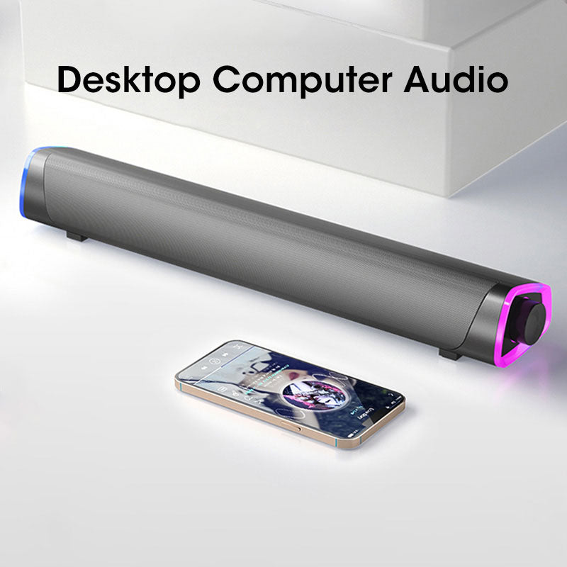 4D Computer Speakers Bluetooth 5.0 Wired Loudspeaker