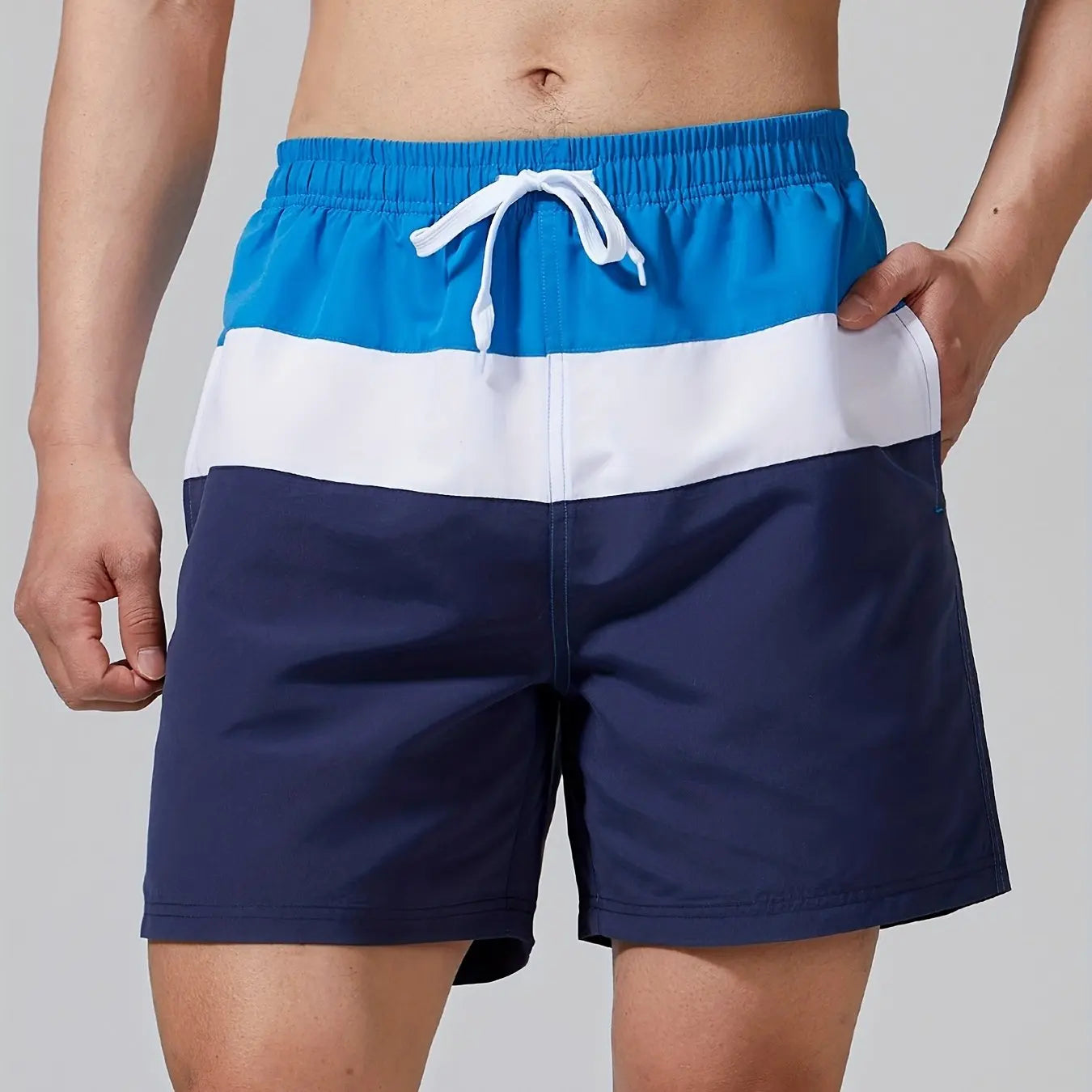 Unisex 3D Print Quick Dry Drawstring Beach Shorts