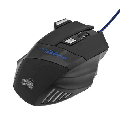 Souris de jeu filaire USB à 7 boutons - 5 500 DPI