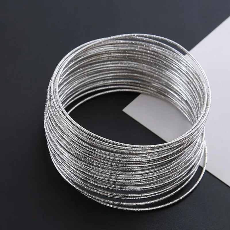 30 Pieces Metal Bangles Set
