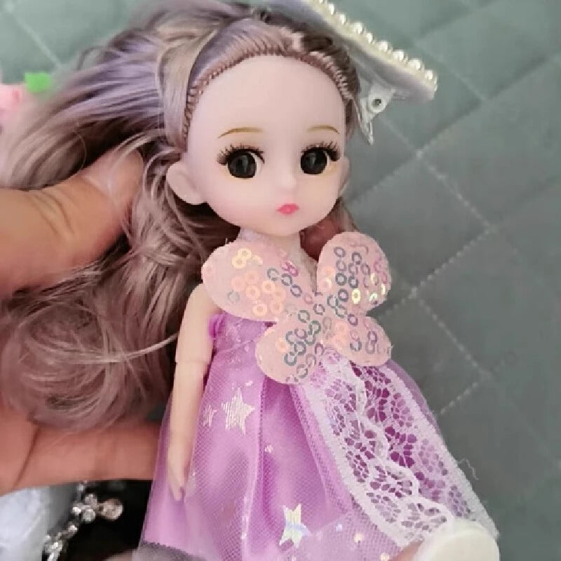 Ensemble de 5 poupées articulées BJD - 16 cm