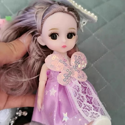 Ensemble de 5 poupées articulées BJD - 16 cm