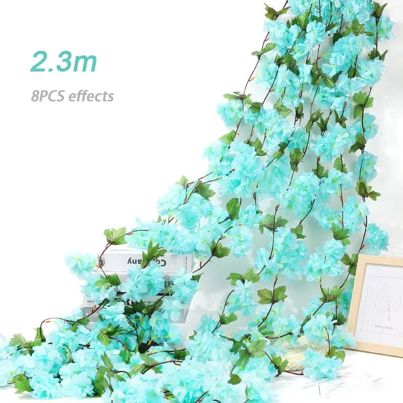 Silk Cherry Blossom Sakura Garland - Home & Party Decoration