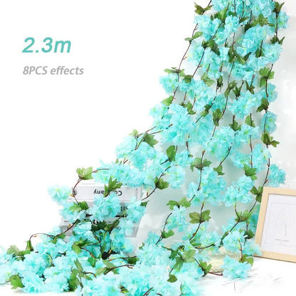 Silk Cherry Blossom Sakura Garland - Home & Party Decoration