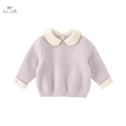 Sweet Knitted Sweater for Girls