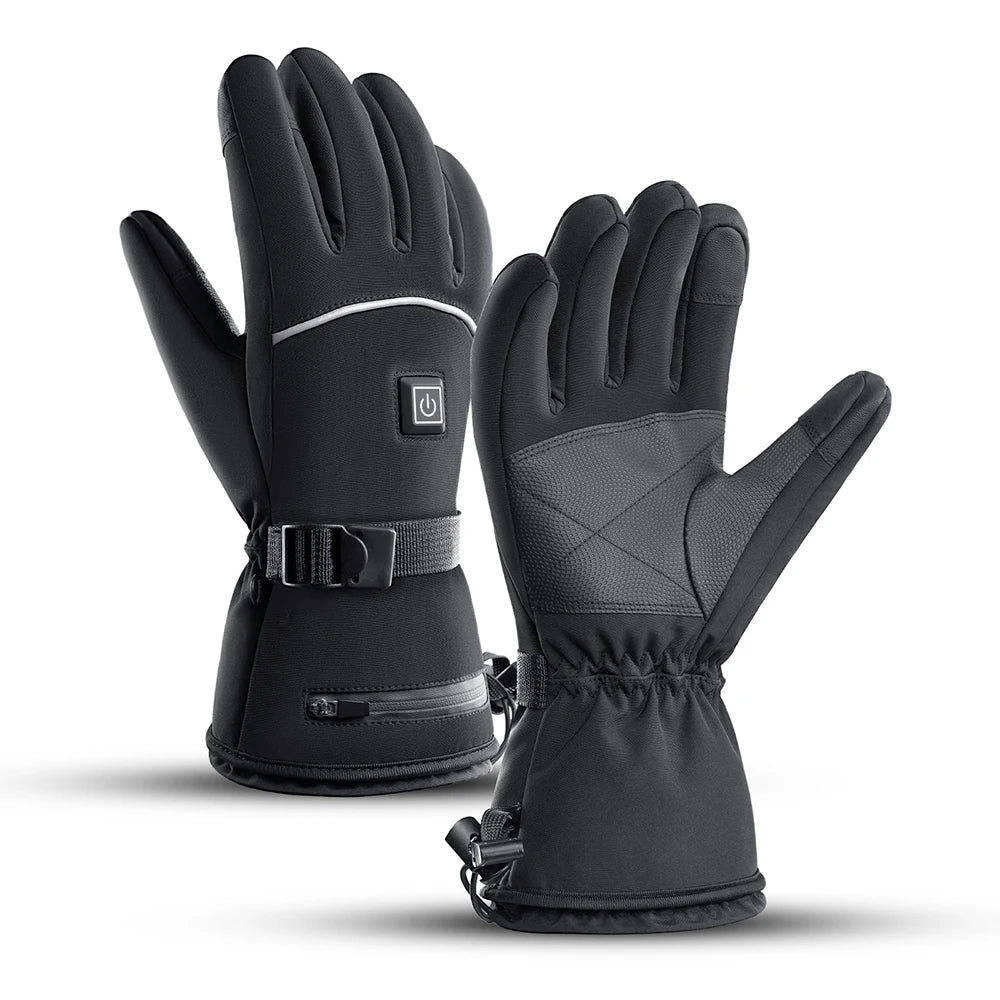 Heated Motorcycle Rechargeable Gloves - Waterproof Thermal Touchscreen Ski & Moto Gear