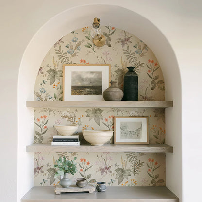 Papier peint imperméable à fleurs en PVC pour meubles et armoires